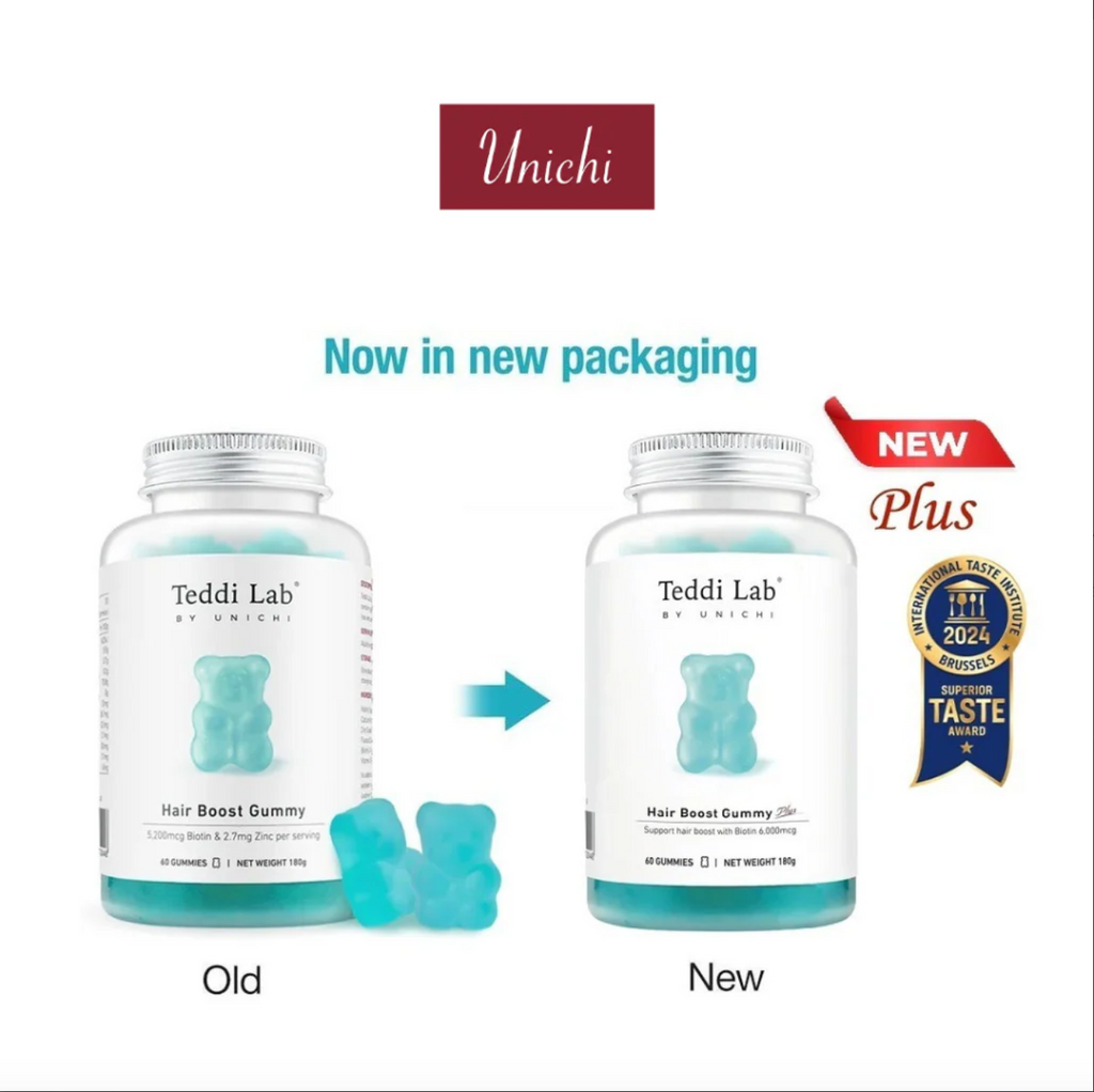 Unichi海鹽生髮小熊軟糖60粒PLUS