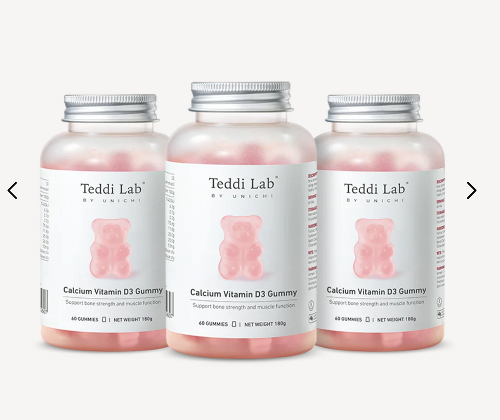 Unichi鈣+維他命D3小熊軟糖60粒
